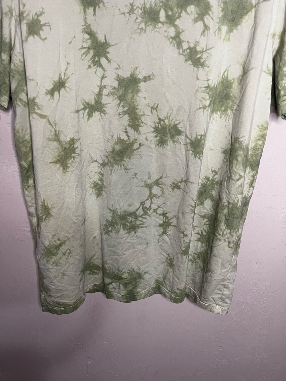 Lululemon The Fundamental T Wash Tide Shibori Arctic Mint Green Dye T-Shirt - Picture 4 of 10